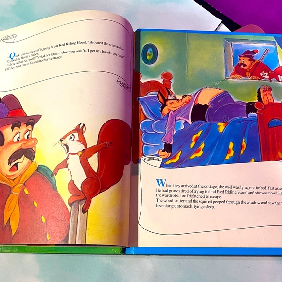 LITTLE RED RIDING HOOD VINTAGE LG COLLECTIBLE HARDCOVER BOOK BRIDLINGTON ENGLAND - Picture 9 of 16